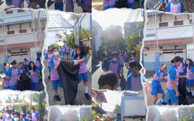 Pembiasaan Jumat Kegiatan Besih-Bersih Lingkungan Sekolah SD Strada Pejompongan